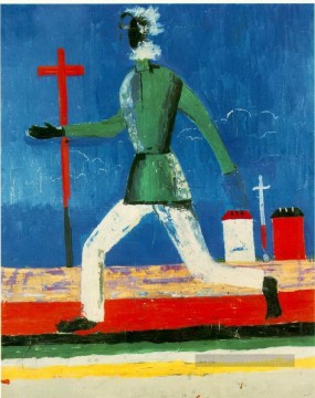 Abstraite pure œuvres - l’homme en cours d’exécution 1933 Kazimir Malevich abstrait